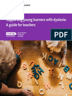 Supporting Young Learners With Dyslexia Pre A1 Starters A1 Movers and A2 Flyers A Guide For Teachers
