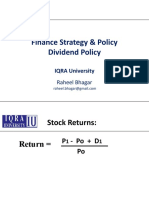 FMP Lecture - Dividend Policy