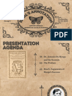 Rizals Annotation of Antonio Morgas Sucesos de Las Islas Filipinas