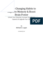 25 Life-Changing Habits To Improve Memory & Boost Brain Power - Michael A. Logan