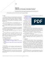 Particle Size Distribution of Granular Activated Carbon: Standard Test Method For