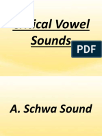 Critical Vowel Sound