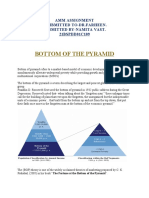 Bottom of The Pyramid: Amm Assignment Sumbmitted To-Dr - Farheen. Submitted By-Namita Vast. 21BSPDD01C109