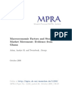 Macroeconomic Factors and Stock Market Movement: Evidence From Ghana