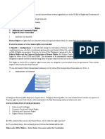 Human Rights Constitutional Rights Civl/Political Rights Socio-Economic Rights Cultural Rights