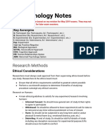 IB Psychology HL Notes (Incl. Human Reltn. & Abnormal Psych Options)