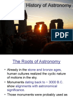 History of Astronomy