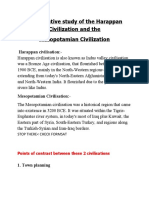 Comparative Study of The Harappan Civilization and The Mesopotamian Civilization