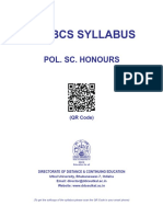 +3 Cbcs Syllabus: Pol. Sc. Honours