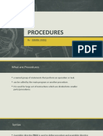 Procedures IN ASSEMBLY LANGUAGE