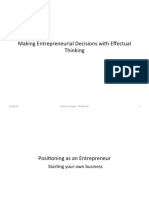 Class-3and4-Making Entrepreneurial Decisions With Effectual Thinking