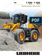 L 524 - L 542 Wheel Loaders: Tipping Load, Articulated: 7,300 KG - 9,760 KG