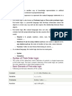 Basic Elements of First-Order Logic