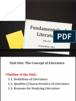 Fundamentals of Literature