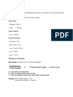 Drug Calculation