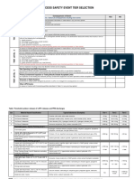 Process Safety Event Tier Selection