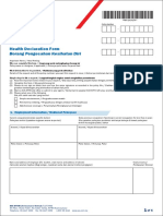 Health Declaration Form