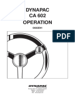 Dynapac CA 602 Operation: Box 504, SE-371 23 Karlskrona, Sweden Telephone +46 455 30 60 00 Telefax +46 455 30 60 30