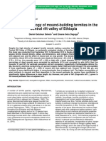 Studies On Ecology of Moundbuilding Termites in The Central Rift Valley of Ethiopia