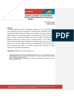 Effect of Manganese Content On The Wear Resistance and Impact Properties of Hadfield Steel