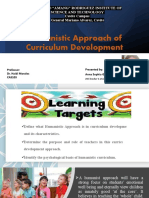 Humanistic Approach of Curriculum Development