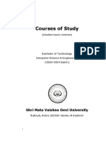 Courses of Study: Shri Mata Vaishno Devi University