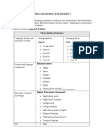 Characteristics of Learner-Trainers Methodology 1