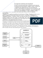 With Neat Diagram, Explain Wireless Temperature Monitoring System Using Rasp B