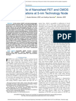 Design Insights of Nanosheet FET and CMOS Circuit Applications at 5-Nm Technology Node