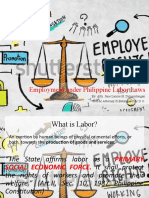 Employment Under Philippine Labor Laws