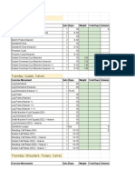 Dexter Jackson Workout Routine Spreadsheet