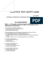 Materi Tes Acept Ugm PDF Free