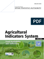 PSA Agricultural Indicators System - Food Availability and Sufficiency 2016-2020