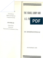 Mearsheimer, J. J., Walt, S. M. (2007) - The Israel Lobby and US Foreign Policy. Ch1 - The Great Benefactor