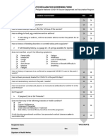 Health Assessment Form