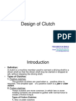 Design of Clutch: Nilesh Pancholi