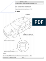 Acura TSX 2004 Multiplex Integrated Control System