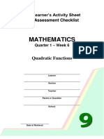 Mathematics: Quadratic Functions