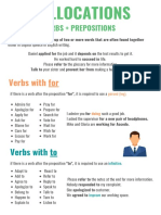 Verbs + Prepositions: Collocations