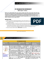 Body Organization Worksheet: Instructions