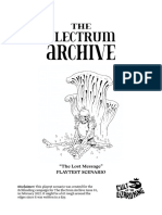 The Electrum Archive - Playtest Scenario