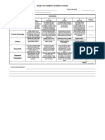 Analytic Rubric Scoring Guide For Group Presentation