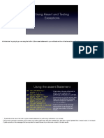 Assert and Exceptions Presentation