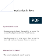 Synchronization in Java