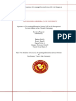 Group7 Bsa 3L Importance of Accounting Information System Ais To The Management Decision Making