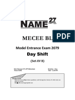 Common Model Exam Set-XV (B) (2079-4-14) Question