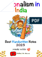 Nationalism in India 2023 Padhai Ak Mazza Notes