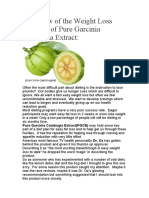 A Review of The Weight Loss Potential of Pure Garcinia Cambogia Extract