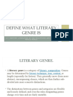 Define What Literary Genre Is