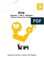 Arts9 - q1 - Mod1 - Western Classical Art Traditions - v3